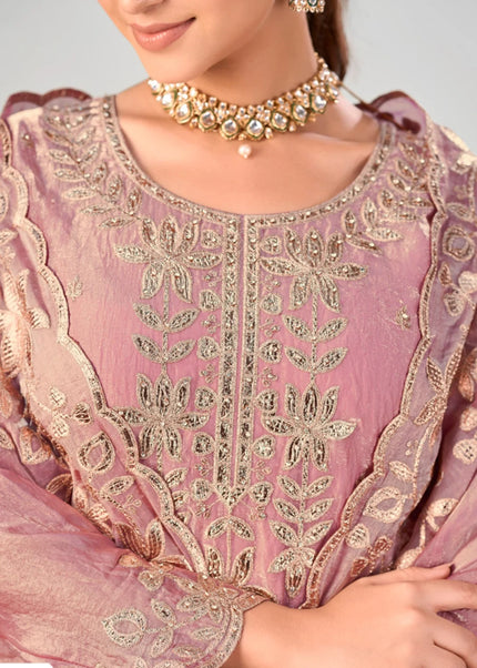 Silk Embroidered Sharara Suit Series