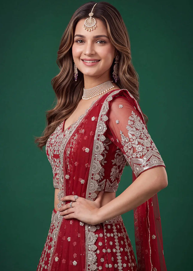 Net Embroidered Lehenga Choli Series