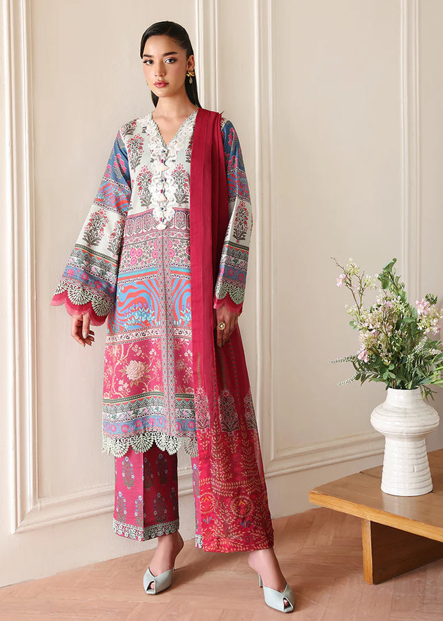 Roheenaz | Eclat Garden Printed Lawn - Rosette Dream