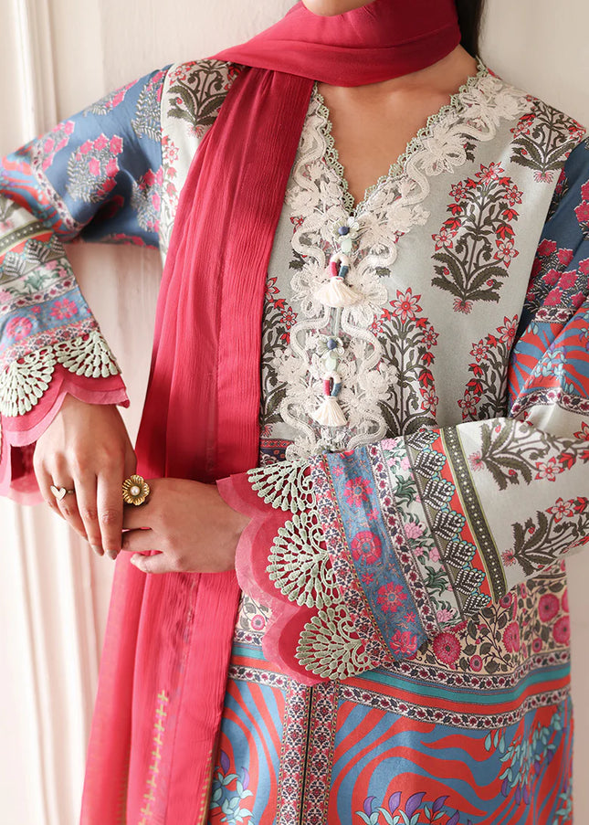 Roheenaz | Eclat Garden Printed Lawn - Rosette Dream