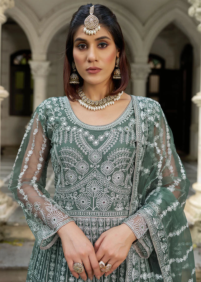 Net Embroidered Anarkali Series
