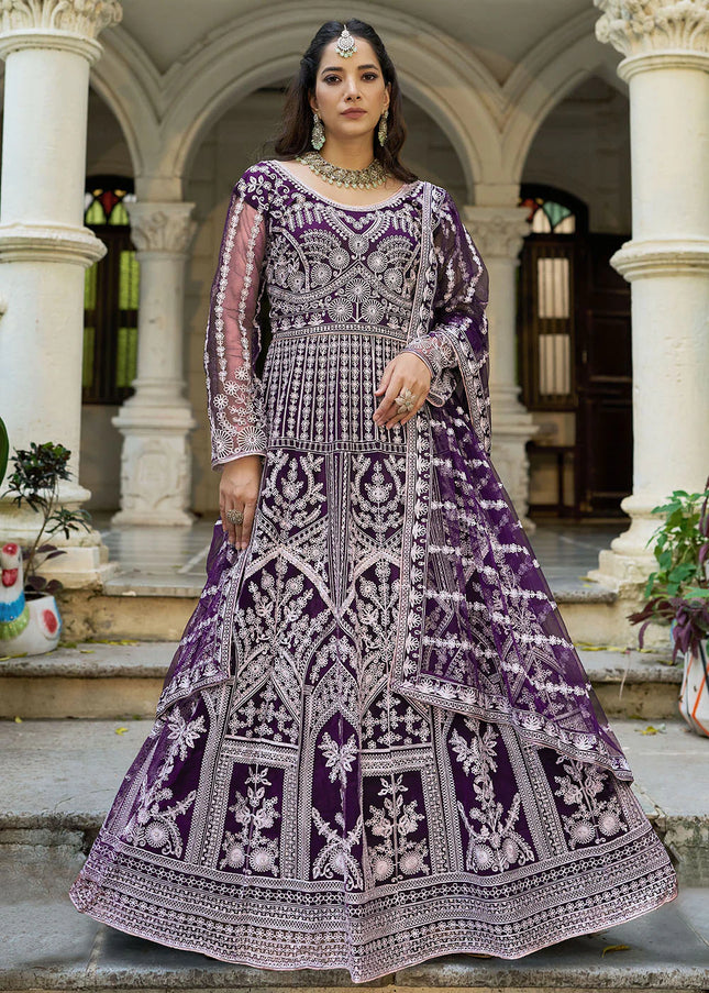 Net Embroidered Anarkali Series