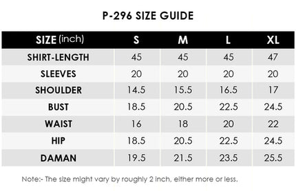 Crinkle Chiffon Hand Embroidered P-296