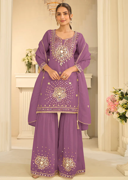 Silk Embroidered Gharara Suit Series
