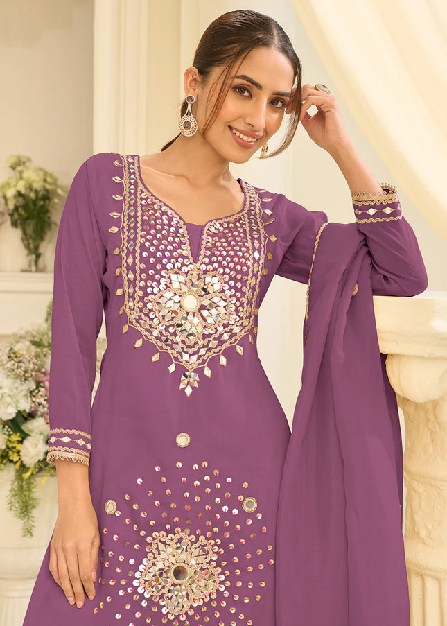 Silk Embroidered Gharara Suit Series