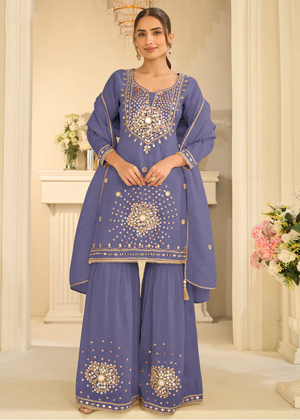 Silk Embroidered Gharara Suit Series