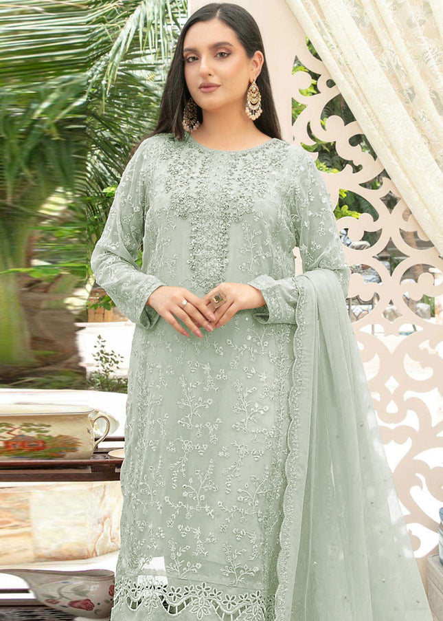 Chiffon Embroidered Pant Style Suit Series