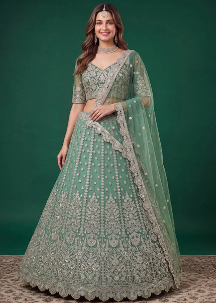 Net Embroidered Lehenga Choli Series