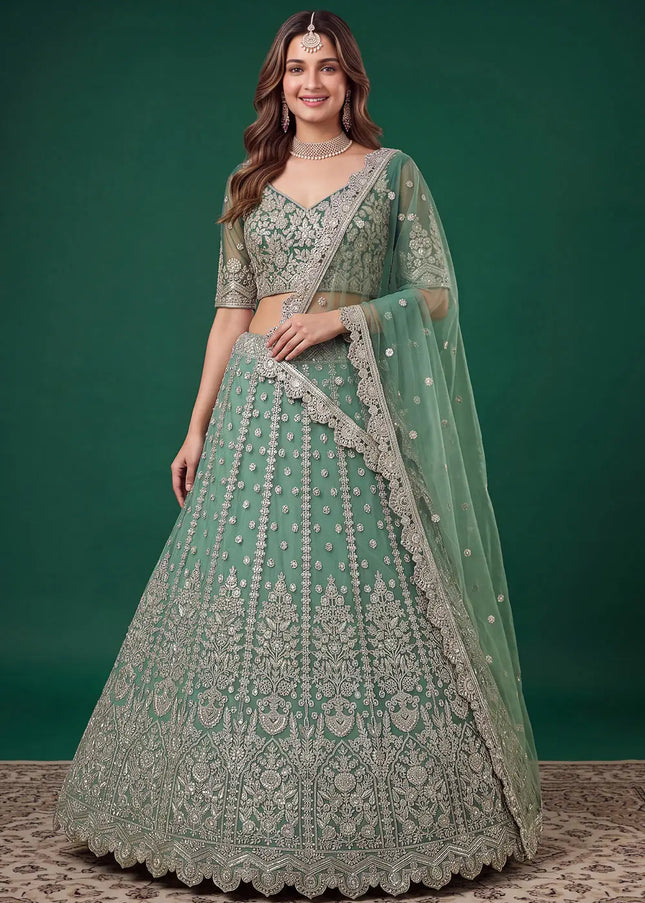 Net Embroidered Lehenga Choli Series