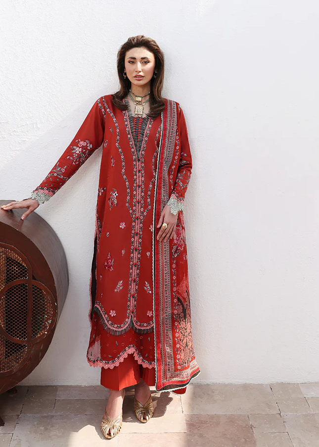 Roheenaz | Floral Reveire Luxury Lawn - Serene Bloom