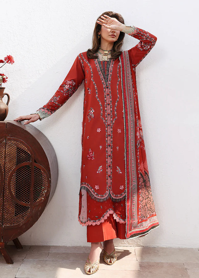 Roheenaz | Floral Reveire Luxury Lawn - Serene Bloom