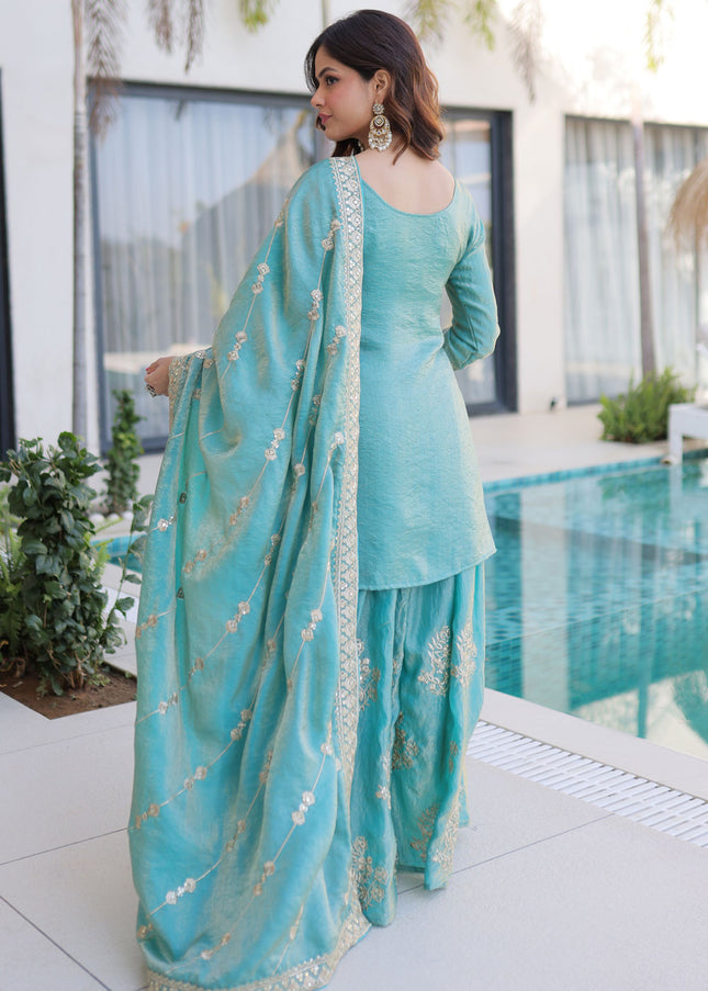 Fendi Crush Embroidered Sharara Suit Series