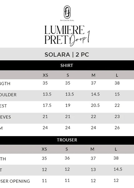 Faiza Faisal | Lumiere - Solara