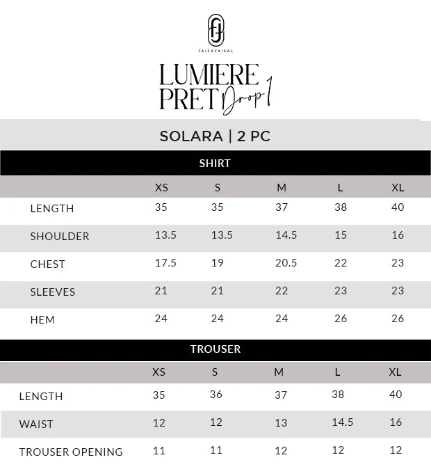 Faiza Faisal | Lumiere - Solara