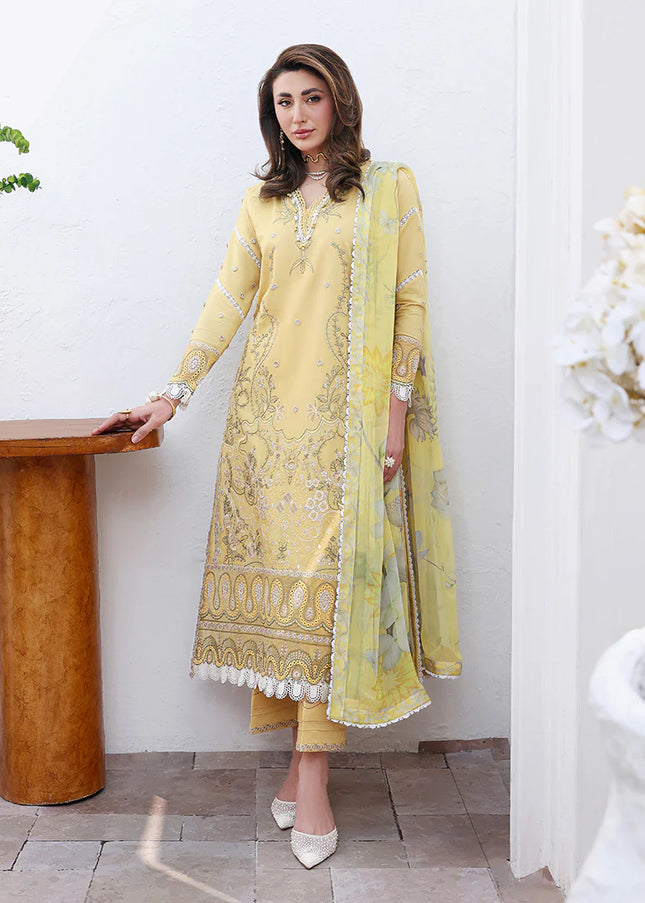 Roheenaz | Floral Reveire Luxury Lawn - Summer Glow
