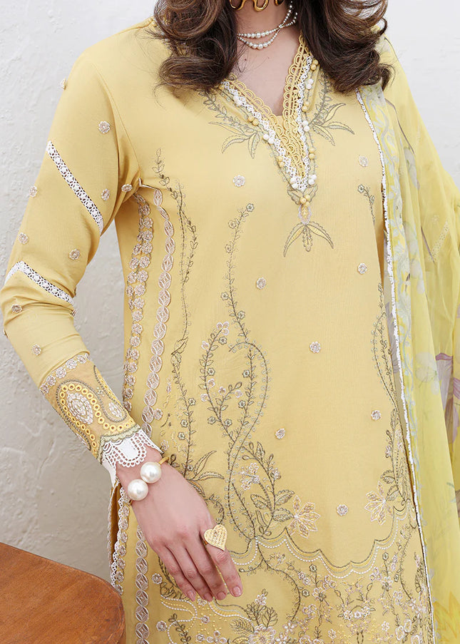 Roheenaz | Floral Reveire Luxury Lawn - Summer Glow