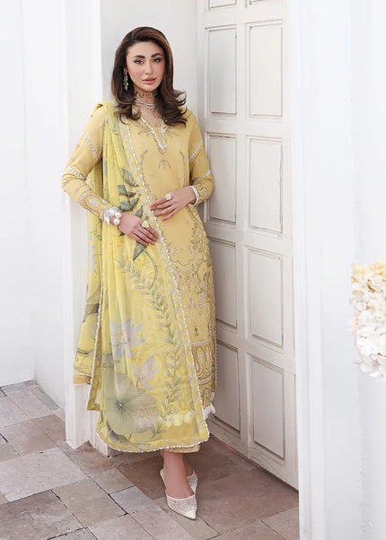 Roheenaz | Floral Reveire Luxury Lawn - Summer Glow