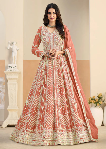 Georgette Embroidered Anarkali Series