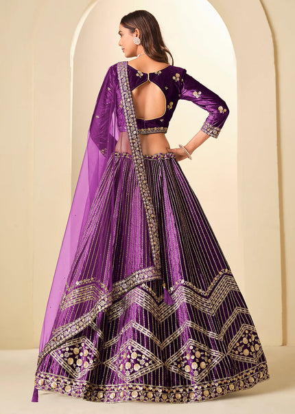 Golden Embroidered Lehenga Choli
