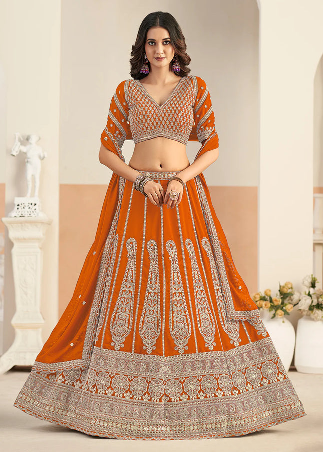 Georgette Embroidered Lehenga Choli Series