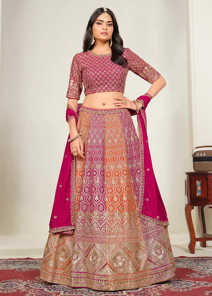 Georgette Embroidered Lehenga Choli Series