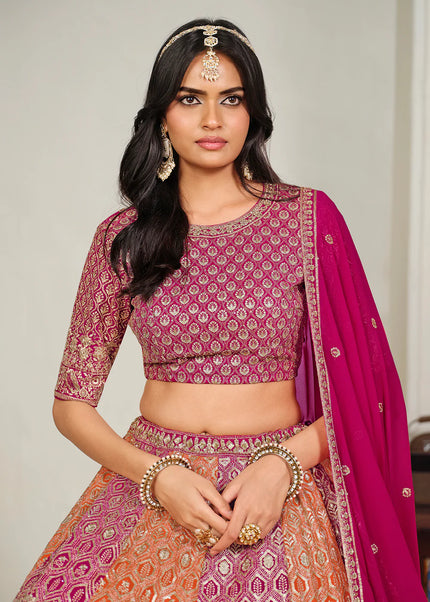 Georgette Embroidered Lehenga Choli Series