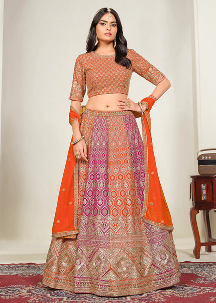 Georgette Embroidered Lehenga Choli Series