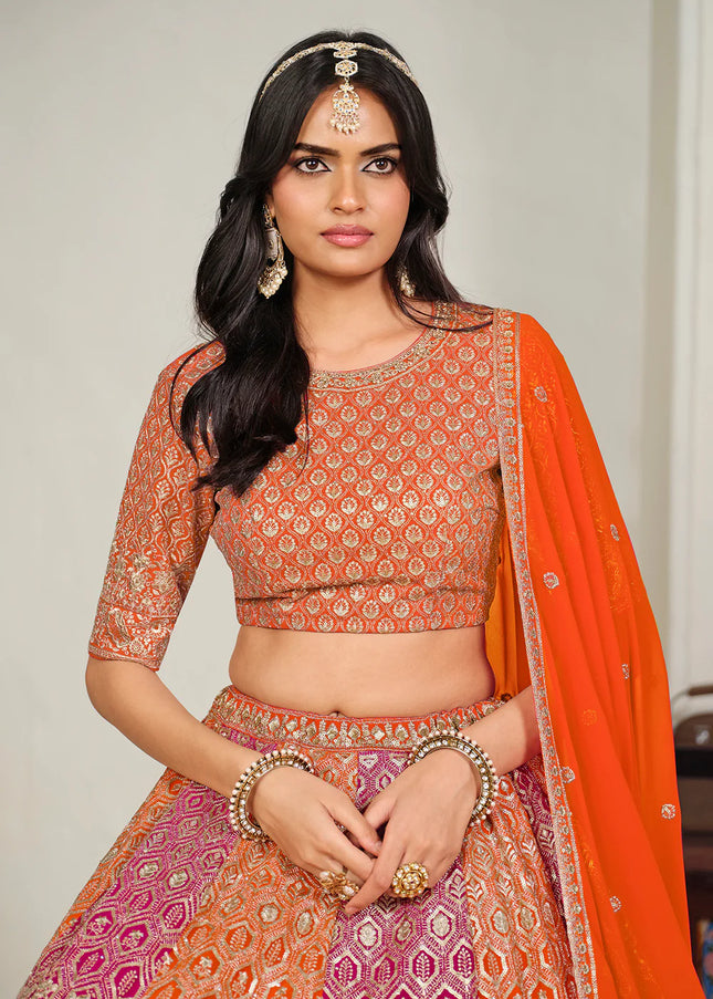 Georgette Embroidered Lehenga Choli Series