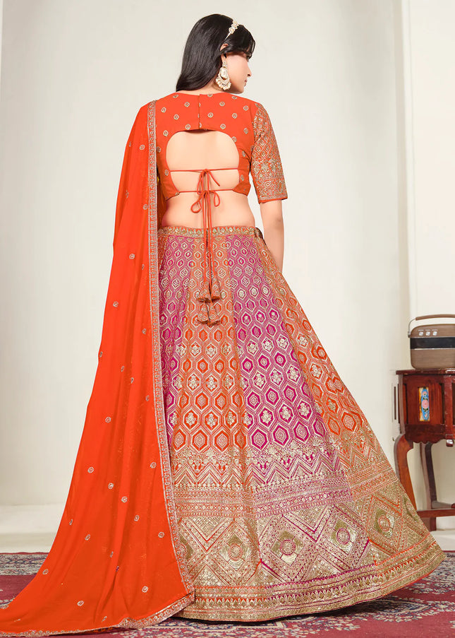Georgette Embroidered Lehenga Choli Series