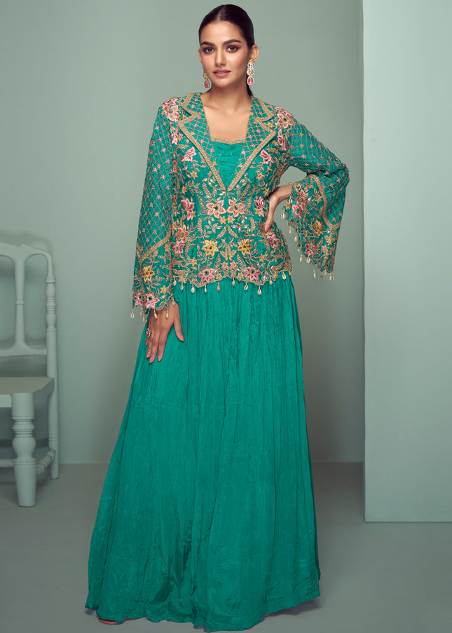Chinnon Embroidered Jacket Lehenga Series