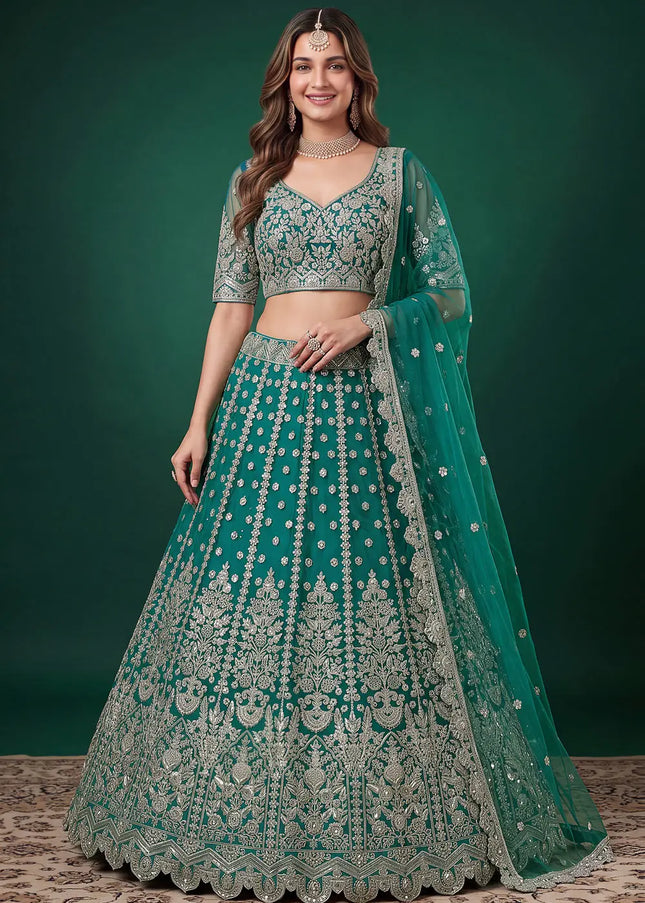 Net Embroidered Lehenga Choli Series