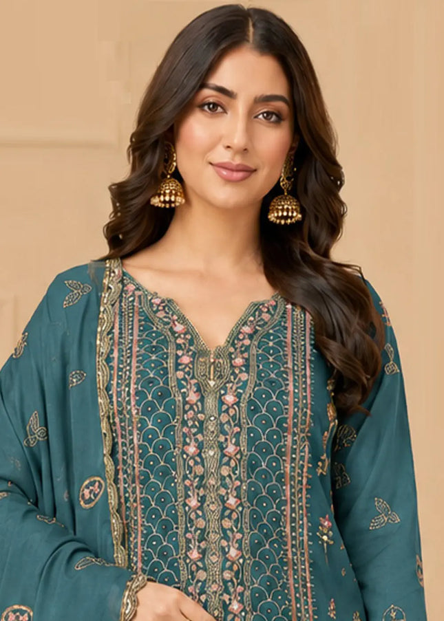 Rangoli Silk embroidery Pant Style Suit Series