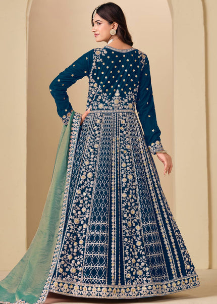 Velvet Embroidered Anarkali Series