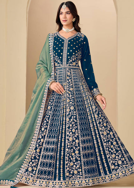 Velvet Embroidered Anarkali Series