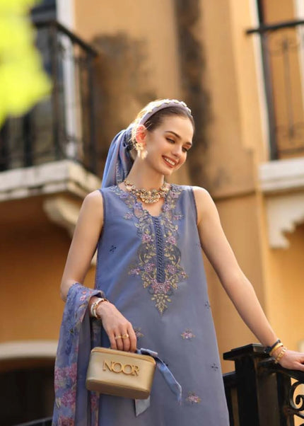 Noor By Saadia Asad | Noor Eid Luxury  Printskhaas '26 - Stormy Lilac