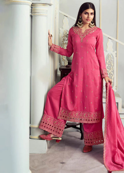 Embroidered Palazzo Suit