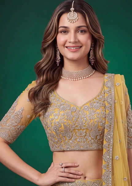 Net Embroidered Lehenga Choli Series