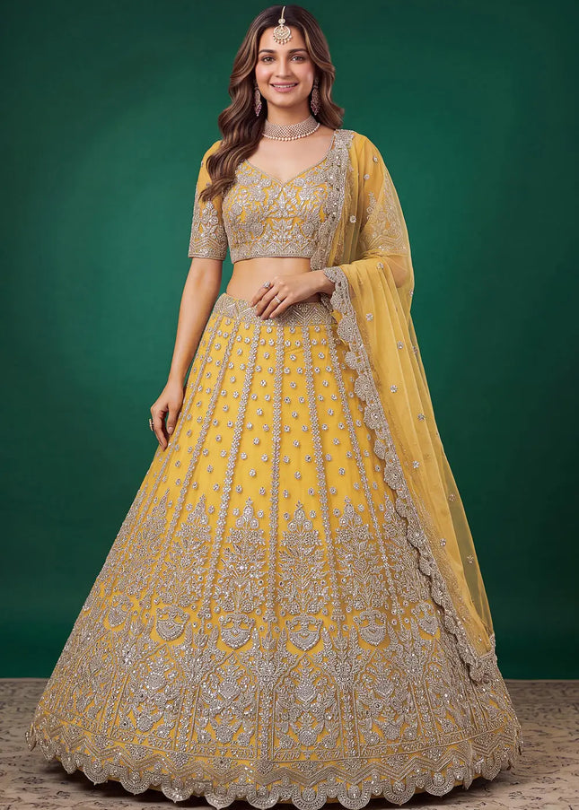 Net Embroidered Lehenga Choli Series