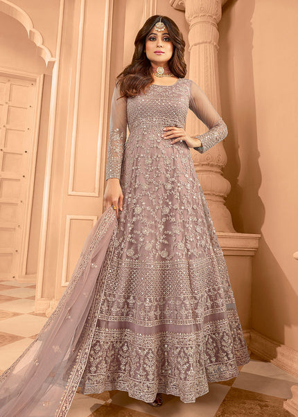 Light Pink Heavy Embroidered Anarkali