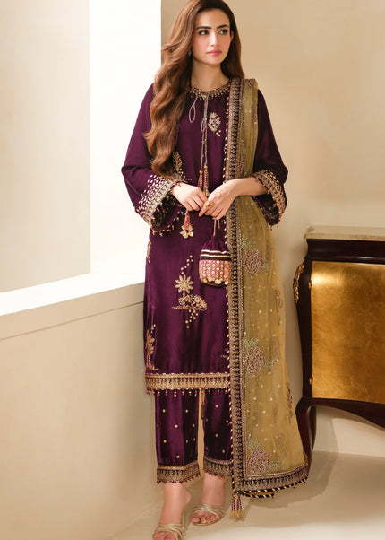 Jazmin | Embroidered Velvet Formal VF-2032