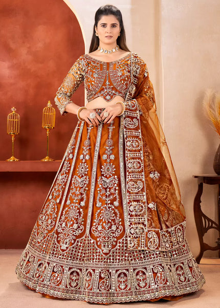 Net Embroidered Lehenga Choli Series