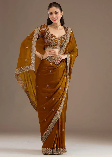 Tissue Embroidered Saree Series