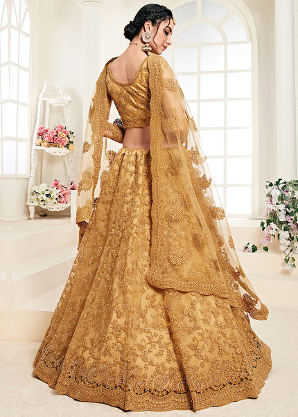 Gold Heavy Embroidered Lehenga