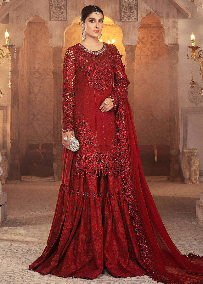 MARIA B - MBROIDERED - Ruby Red 