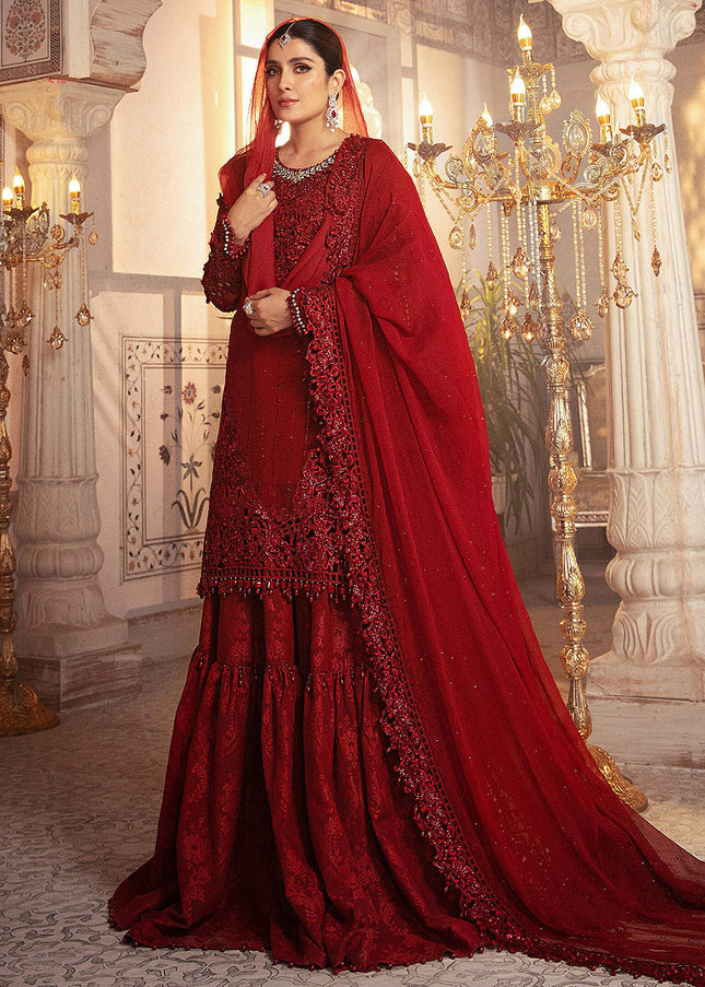 MARIA B - MBROIDERED - Ruby Red 
