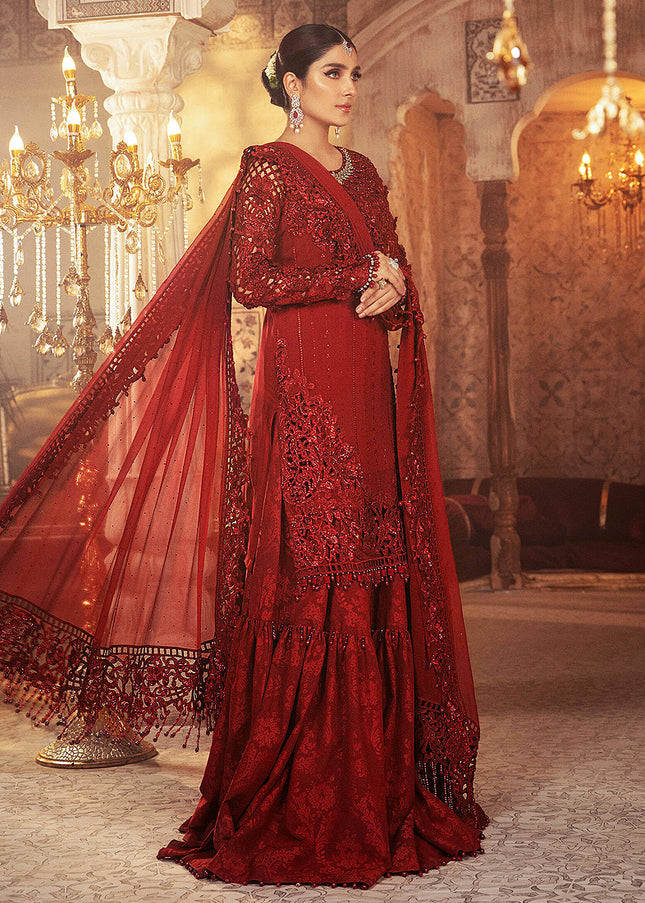 MARIA B - MBROIDERED - Ruby Red 