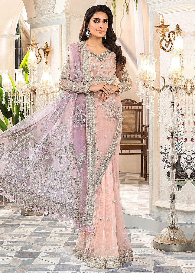 MARIA B - MBROIDERED - Rose Pink and Lilac