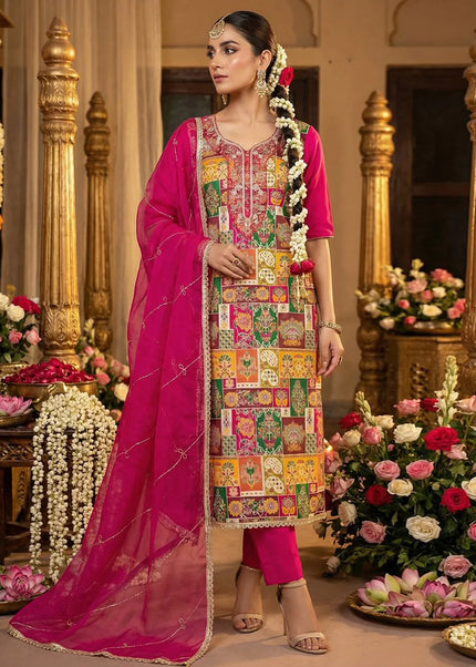 Banarasi Silk Embroidered Pant Style Suit Series