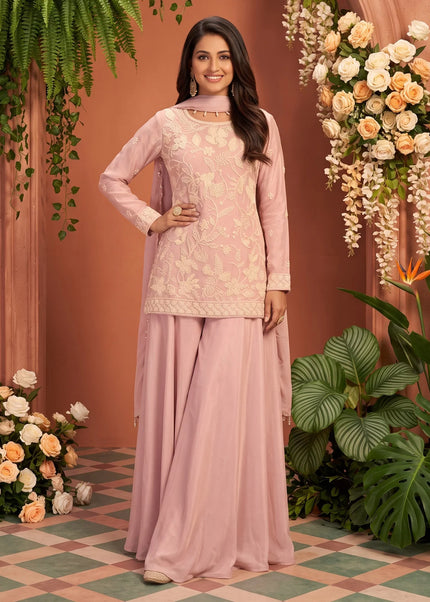 Chinnon Embroidered Sharara Suit Series