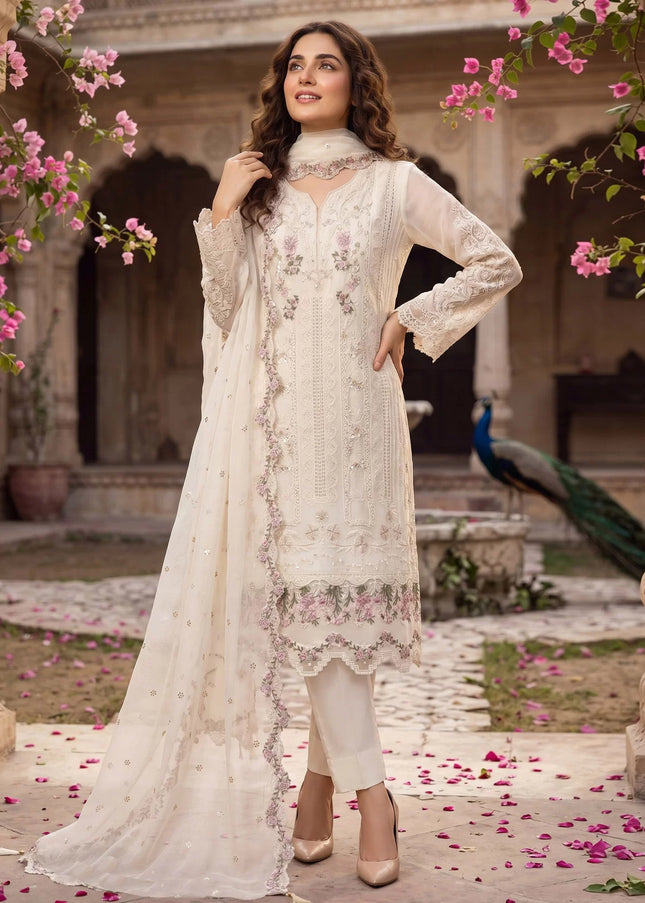 Chiffon Embroidered Straight Suit Series
